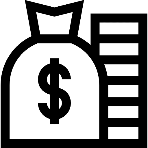 Money bag bank banking dollar symbol icon