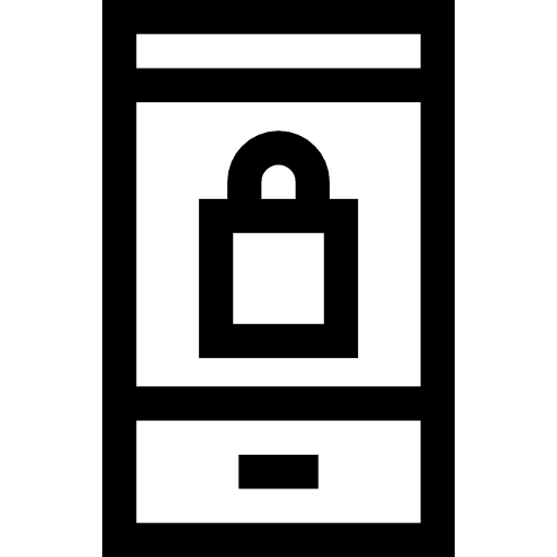 Smartphone touch screen business and finance cellphone icon