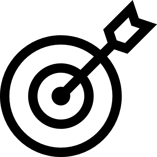 Target arrows arrow target icon