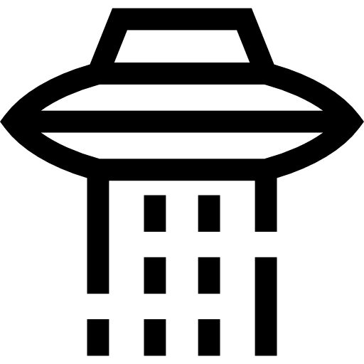 Ufo business and finance ufo spaceship icon