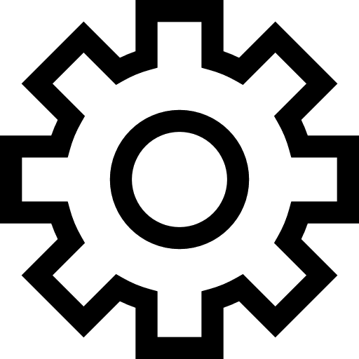 Gear cogwheel gear tools and utensils icon