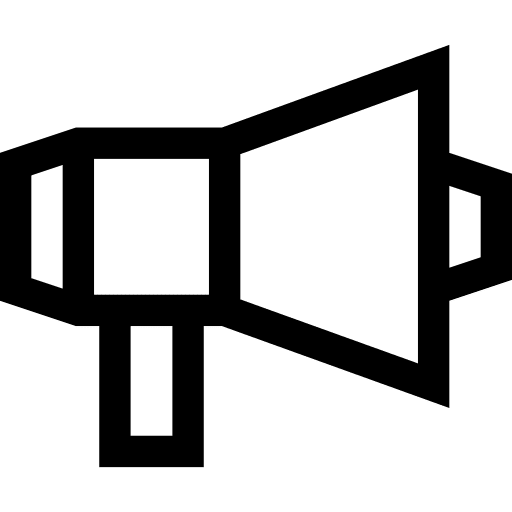 Megaphone marketing business and finance loud icon