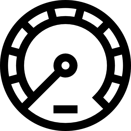 Speedometer measuring tools and utensils velocity icon
