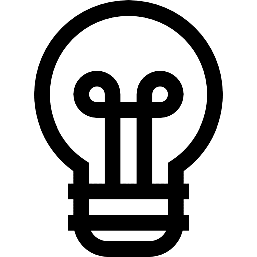 Bulb light bulb technology electricity icon