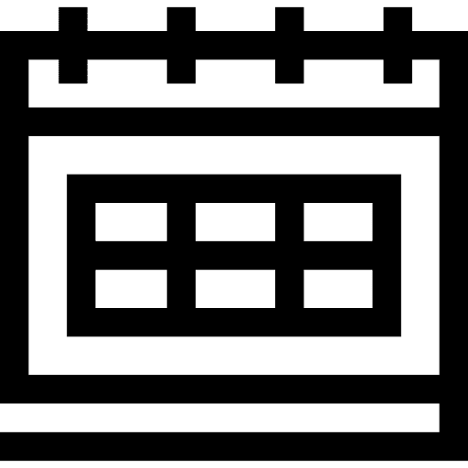 Calendar interface schedule time icon