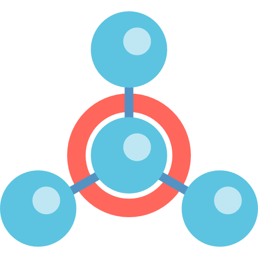 Molecules molecular nature science icon