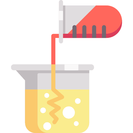 Pour pour test tube beaker icon