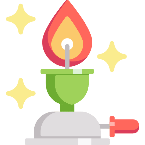 Burner laboratory chemical burner icon