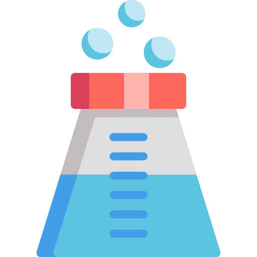 Flask chemical science chemistry icon