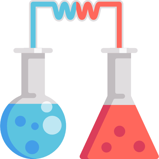 Flasks chemical education test tube icon