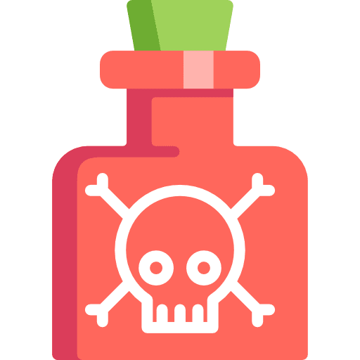 Poison medical dangerous poisonous icon