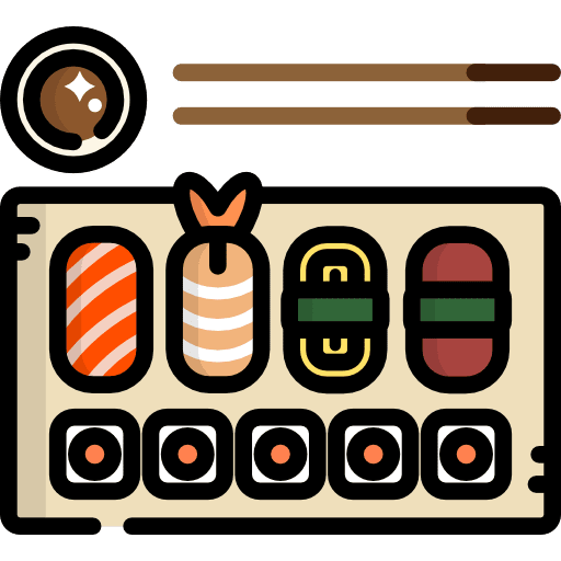 Sushi japanese food food maki icon