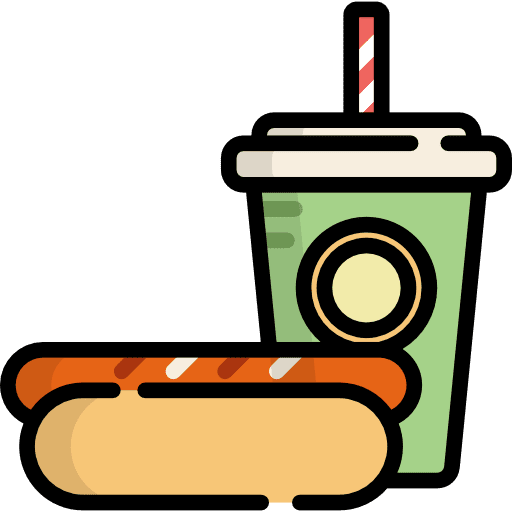 Hot dog hot dog junk food food and restaurant icon