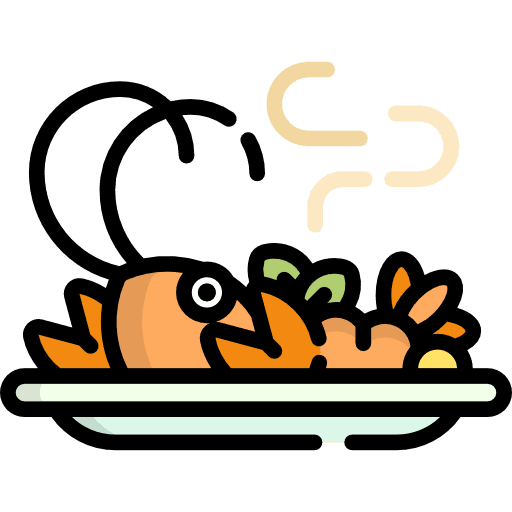 Lobster sea life animal food icon