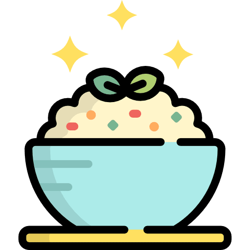 Porridge mush food and restaurant healthy icon