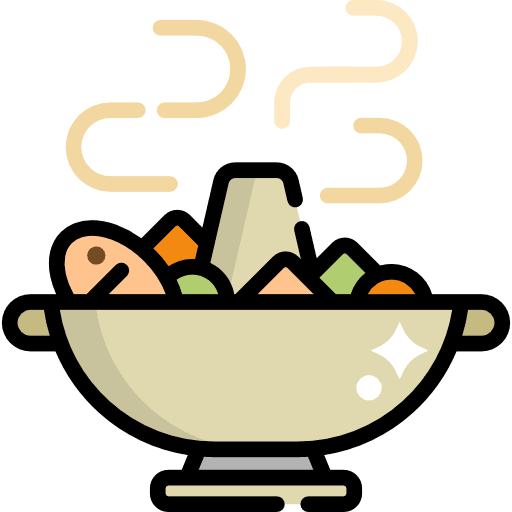 Pot food and restaurant gastronomy hot icon