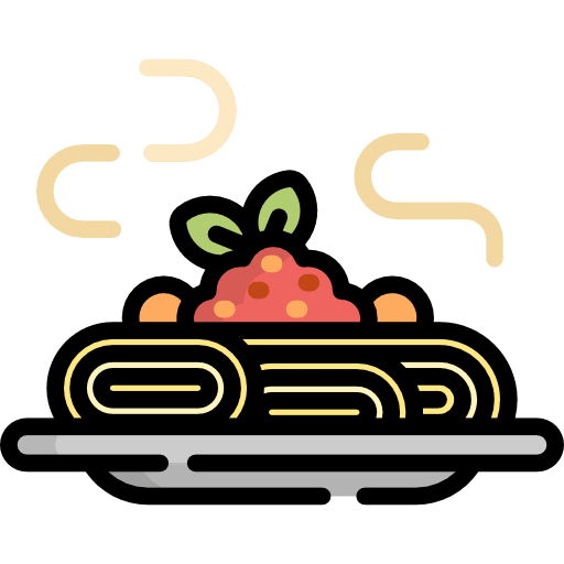 Spaghetti italian food spaghetti food and restaurant icon