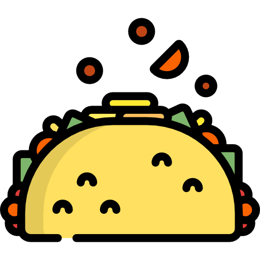 Taco tacos food taco icon