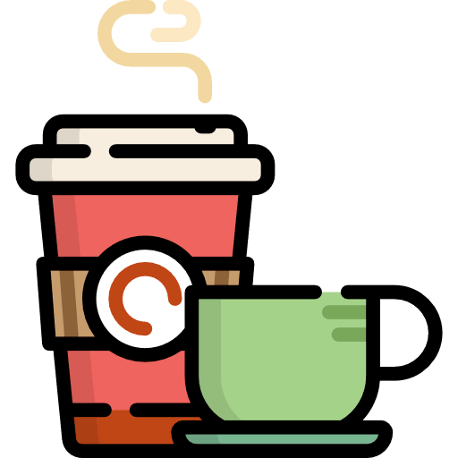 Hot drink coffee shop coffee cup food and restaurant icon