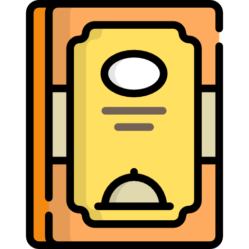 Menu food and restaurant paper restaurant icon