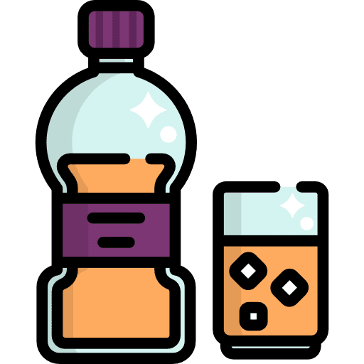 Water bottle food and restaurant healthy food icon