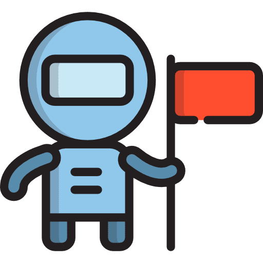 Astronaut space equipment galaxy icon