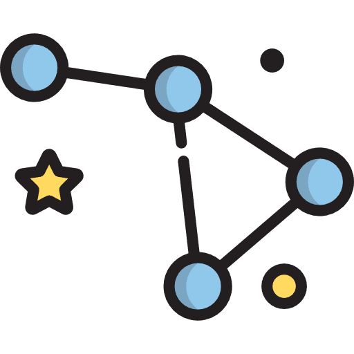 Constellation astronomy science ursa major icon