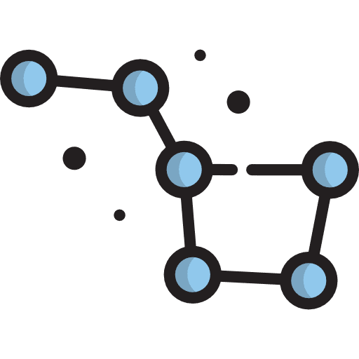 Constellation science astronomy big dipper icon
