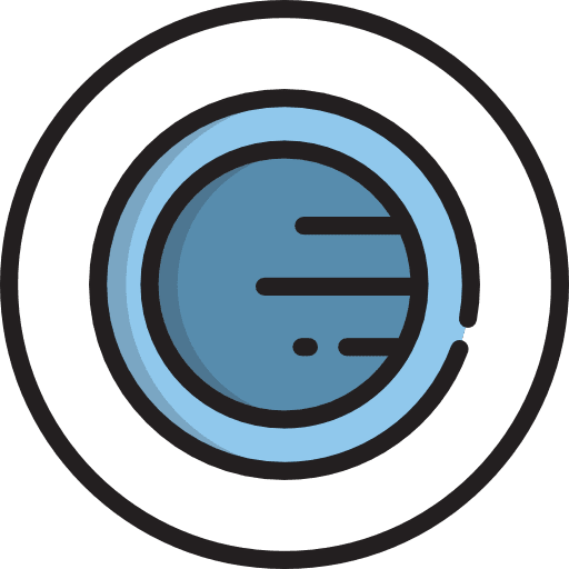 Orbit satellite planet education icon