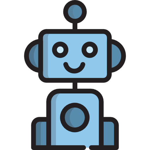 Robot science fiction avatar robot icon