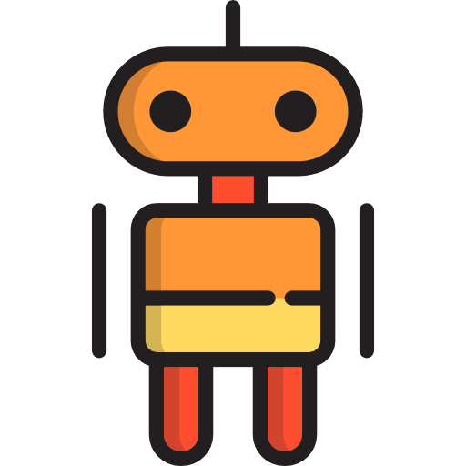 Robot science fiction technology electronics icon