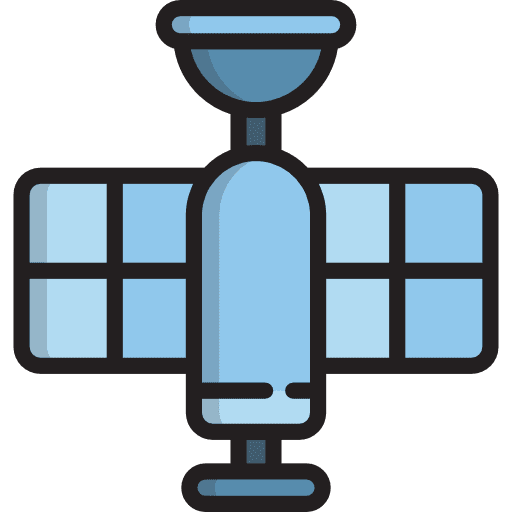Satellite technology satellite space icon