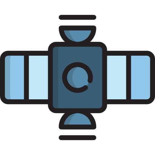 Satellite technology space satellite icon