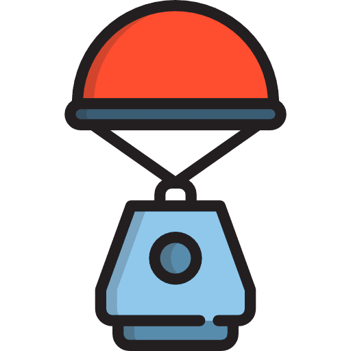 Space capsule science transportation transport icon