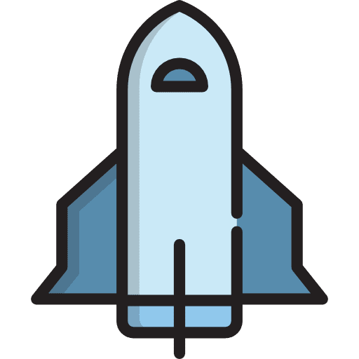 Spacecraft business spacecraft rocket ship icon