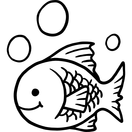 Fish healthy food sea life diet icon