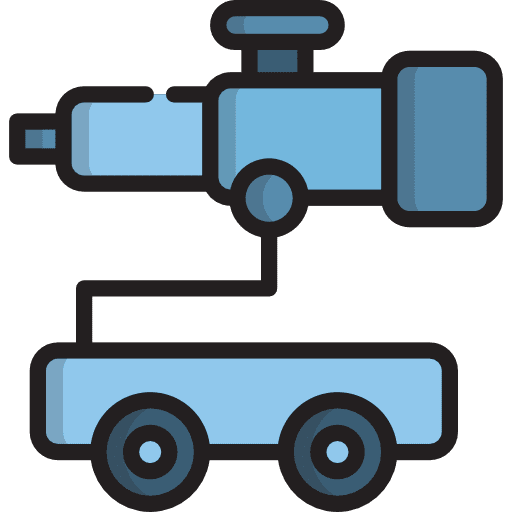 Telescope tools and utensils science miscellaneous icon