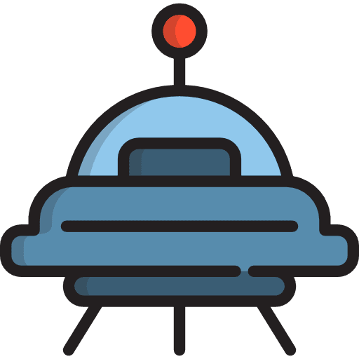 Ufo alien transportation ufo icon