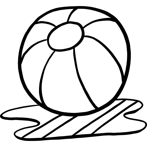 Beach ball summer ball fun icon