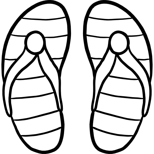 Flip flop summertime flip flop sandals icon