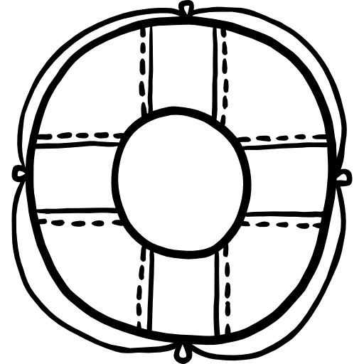 Lifesaver help lifeguard security icon