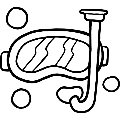 Snorkel sea sports and competition summertime icon