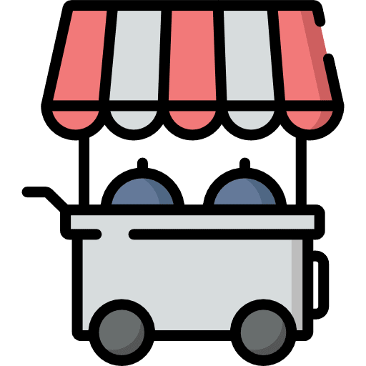 Food stall commerce food stall street icon Food stall commerce food stall street icon