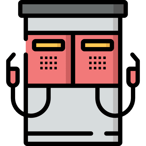 Gas station gasoline petrol fuel icon Gas station gasoline petrol fuel icon