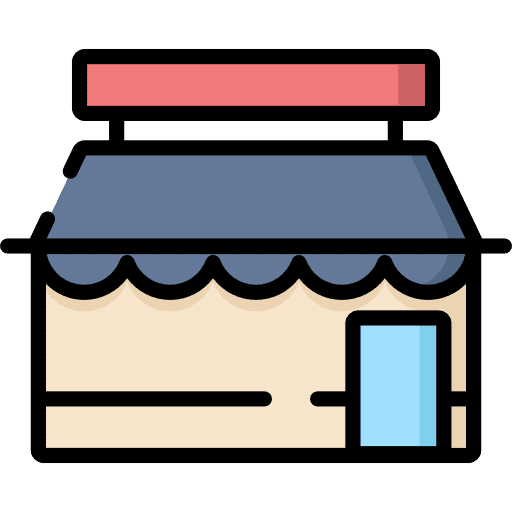 Grocery store groceries business and finance online store icon Grocery store groceries business and finance online store icon