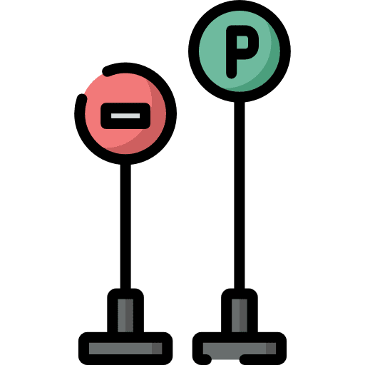 Traffic sign urban signaling traffic icon