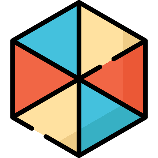 Hexagon hexagon presentation business icon