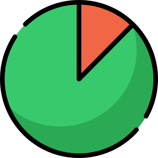 Pie chart stats graphical pie chart icon Pie chart stats graphical pie chart icon