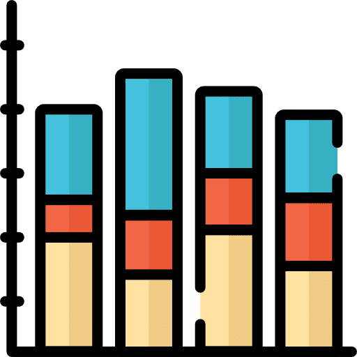Bar chart seo and web graph statistics icon Bar chart seo and web graph statistics icon