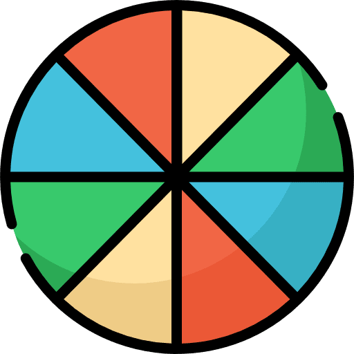 Pie chart stats graphical finances icon Pie chart stats graphical finances icon